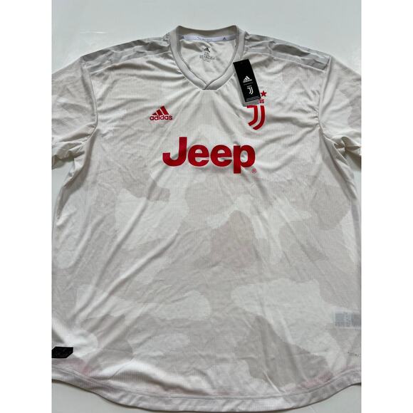 adidas Men's Juventus 19/20 Authentic Away Jersey Raw White DW5462 Size 2XL - Picture 8 of 16